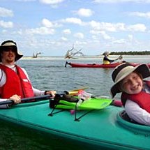 We have double kayaks for kids that can help paddle out to snorkeling spots