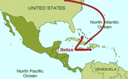 Where is Belize island located?
