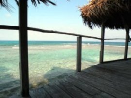 Belize hut on beach