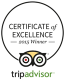 TripAdvisor 2015 Certificate of Excellence Winner