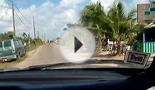 Driving main st Placencia Belize