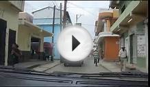 Driving through the streets of Belize City, 2012.