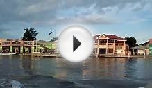 Leaving Belize City by island ferry water taxi to San